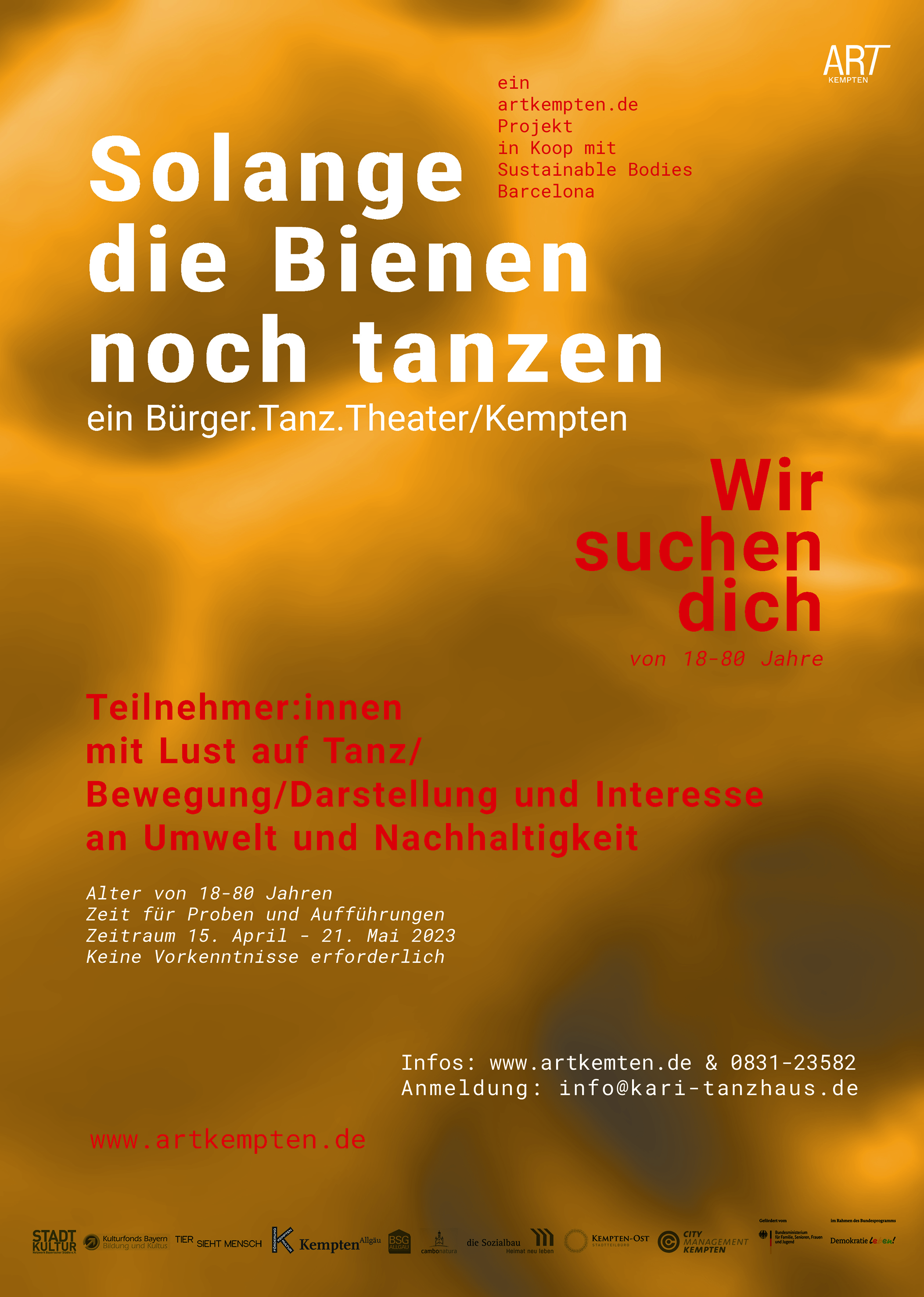 Plakat Solange die Bienen klein