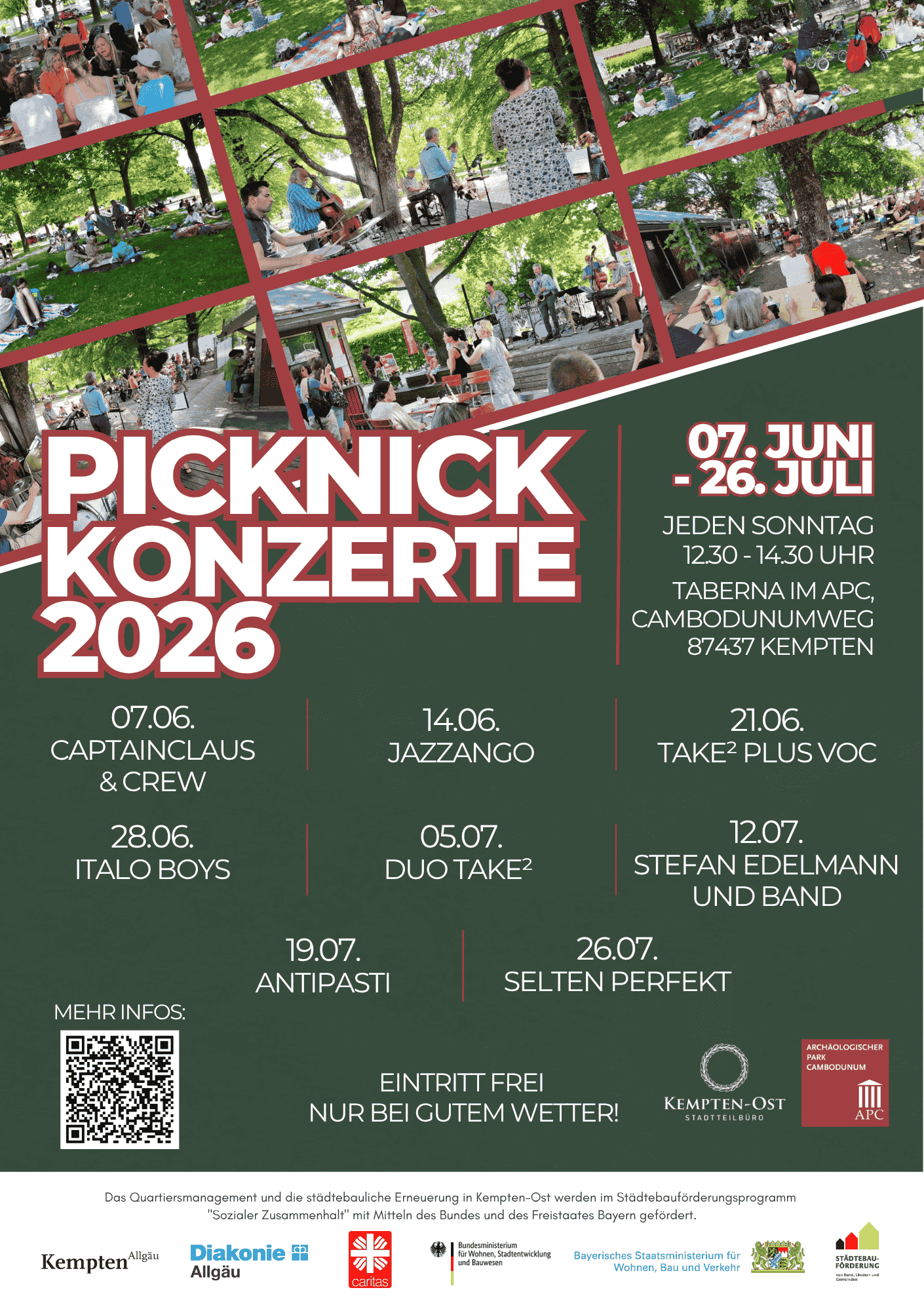 Flyer Picknick Konzerte 2026 website