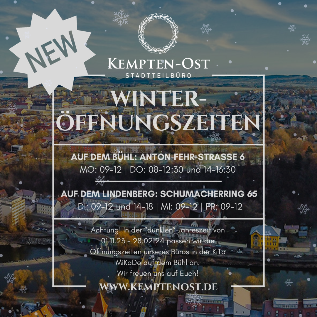Winteroffnungszeiten