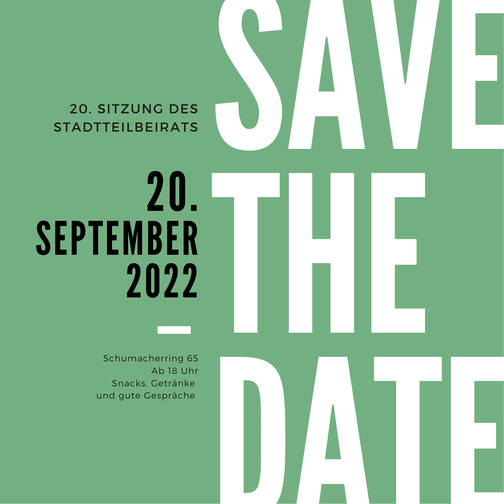 Save the Date StaBS 20